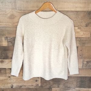 J Jill Alpaca Blend Oatmeal Color Sweater Sz XS Petite Women